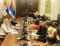 23 February 2015 The National Assembly Speaker in meeting with the Tunisian parliamentary delegation